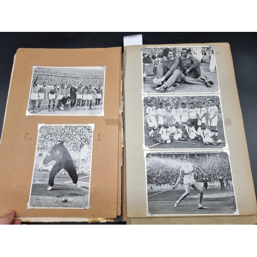 164 - BERLIN OLYMPICS, 1936: a contemporary album of letters, ephemera and photographs related, numerous m... 