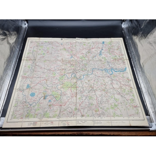 167 - LONDON MAPS: group of 4 folding maps of London, late 19th-early 20thc, including 2 examples by Bacon... 