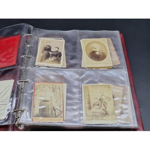 177 - CARTE DE VISITE: a collection of 67 cartes des visite, loosely inserted in modern postcard albu... 