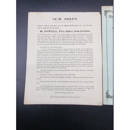 184 - CIRCUS: 'Theatre Royal Covent Garden, Christmas Season 1884-5...Grand International Cirque': printed... 