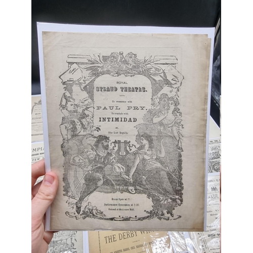 186 - THEATRE PROGRAMMES: collection of 19 19thc theatre programmes inc. St James's Hall Piccadilly (Moore... 