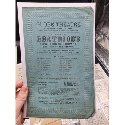 186 - THEATRE PROGRAMMES: collection of 19 19thc theatre programmes inc. St James's Hall Piccadilly (Moore... 