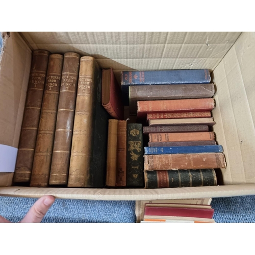 242 - MISCELLANEOUS BOOKS: WILLIAMSON FAMILY: a quantity of misc books in two boxes, to include several wi... 