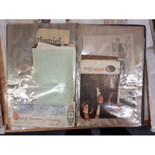 246 - EPHEMERA: a miscellaneous collection housed in 4 modern plastic folders. (Box)