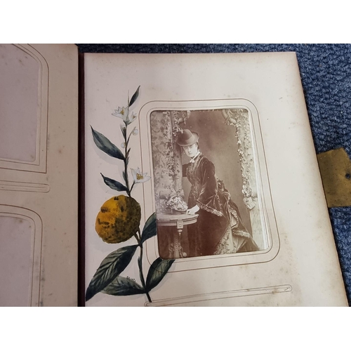 261 - CARTE DE VISITE: three 19th century cartes des visite albums partially filled, plus 2 empty albums, ... 