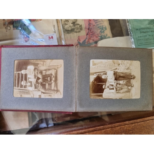 282 - PHOTOGRAPHY: a collection, to include 2 small format snapshot albums, Kodak Brownie Flash IV ca... 