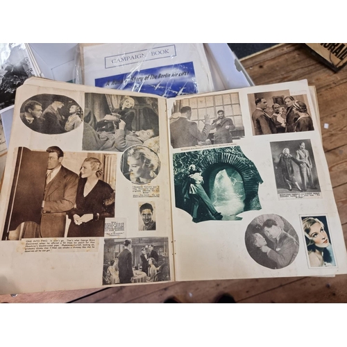 295 - ENTERTAINEMENT: a small quantity to include film stills, Hollywood scrapbook and some theatre p... 