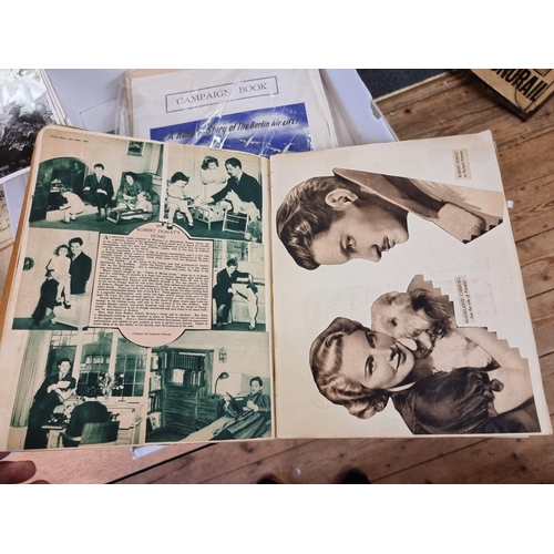 295 - ENTERTAINEMENT: a small quantity to include film stills, Hollywood scrapbook and some theatre p... 