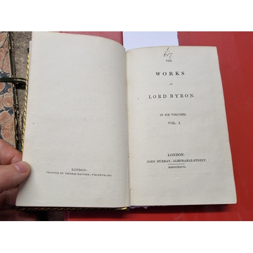 80 - BYRON (Lord): 'The Works of Lord Byron...in six volumes', London, John Murray, 1827: 6 vols, co... 