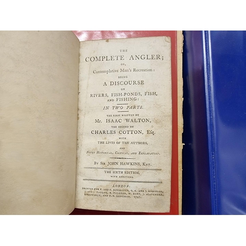 87 - WALTON (Izaak): 'The Compleat Angler; or, contemplative man's recreation..', London, F & C ... 