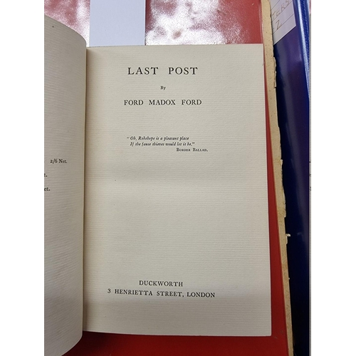 88 - FORD MADOX FORD, HENRY WILLIAMSON'S COPIES: 'Some Do Not', London 1924 (3rd impression): 'No More Pa... 