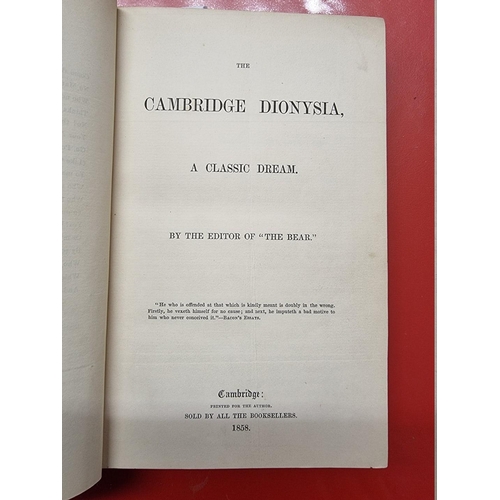 93 - PAMPHLETS: a bound volume of later 19thc pamphlets, to include Alfred Winterslow Dale's 'The Ce... 