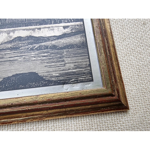 681 - A modern rectangular photograph frame, stamped 925, 18 x 14cm; together with two framed white metal ... 