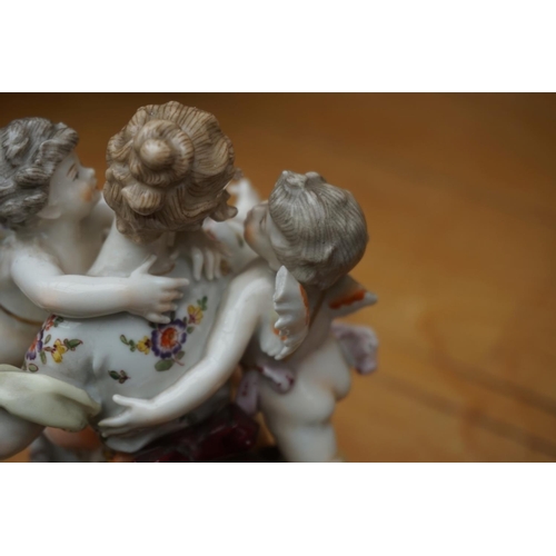 1144 - Seven Continental porcelain figures, largest 19cm high. 