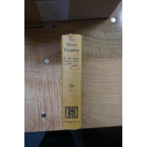 88 - FORD MADOX FORD, HENRY WILLIAMSON'S COPIES: 'Some Do Not', London 1924 (3rd impression): 'No More Pa... 