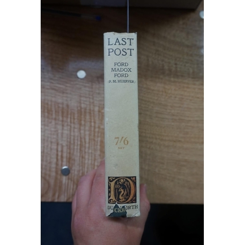 88 - FORD MADOX FORD, HENRY WILLIAMSON'S COPIES: 'Some Do Not', London 1924 (3rd impression): 'No More Pa... 