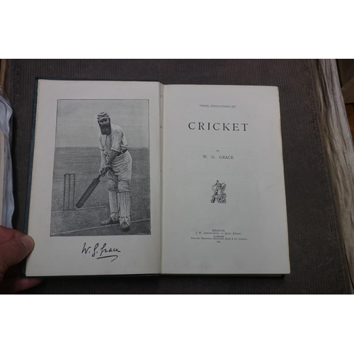 254 - GRACE (W G): 'Cricket': Bristol, J W Arrowsmith, 1891: FIRST EDITION, publishers green cloth gilt, a... 