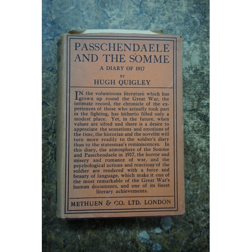 143 - WORLD WAR I HISTORY FROM THE LIBRARY OF HENRY WILLIAMSON: a quantity of books over 4 shelves, t... 