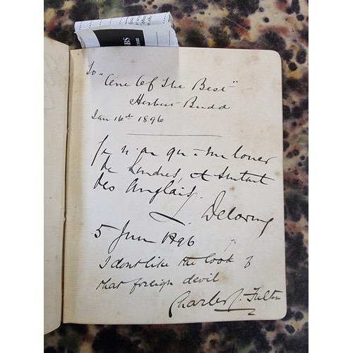 298 - AUTOGRAPH ALBUM: GILBERT & SULLIVAN: a late 19thc small format autograph album, containing ... 