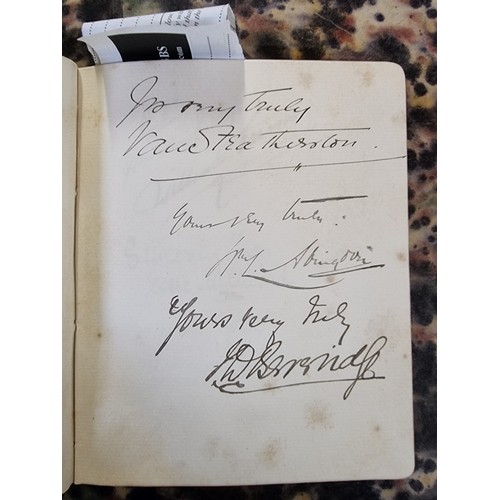 298 - AUTOGRAPH ALBUM: GILBERT & SULLIVAN: a late 19thc small format autograph album, containing ... 