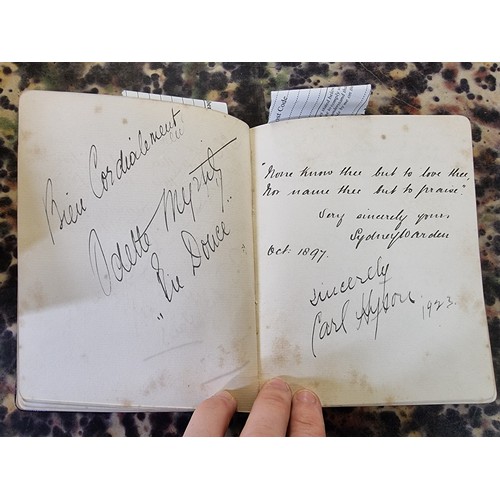 298 - AUTOGRAPH ALBUM: GILBERT & SULLIVAN: a late 19thc small format autograph album, containing ... 