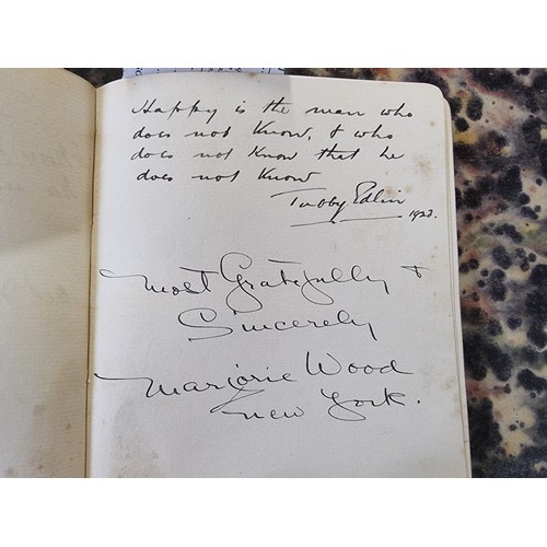 298 - AUTOGRAPH ALBUM: GILBERT & SULLIVAN: a late 19thc small format autograph album, containing ... 