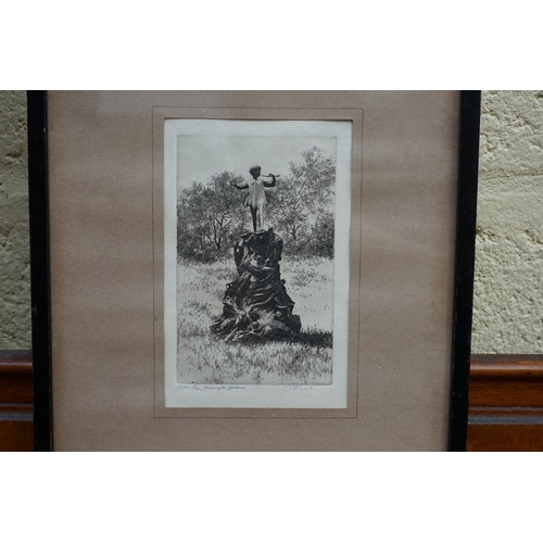 1138 - C Dickens, 'Peter Pan, Kensington Gardens', signed and titled, further labelled verso, etching,... 