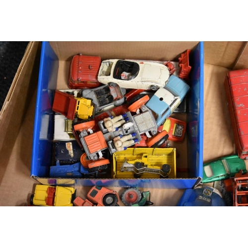 116 - Diecast: a tray of vintage diecast vehicles, comprising examples by Lesney; Corgi and Dinky, to incl... 