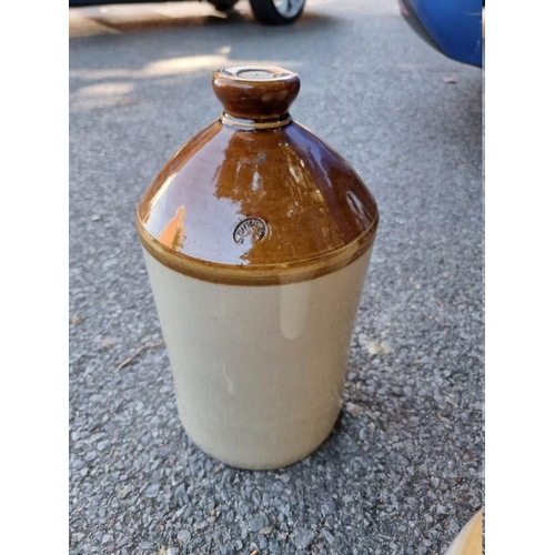 1020 - Seven old stoneware bottles. 