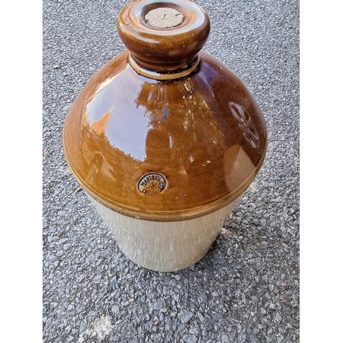 1020 - Seven old stoneware bottles. 