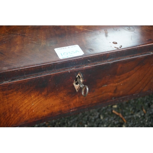 1035a - An antique dressing mirror; together with a rosewood dressing box. 