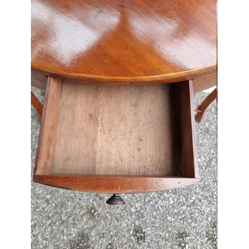 1048 - An Edwardian mahogany inlaid corner washstand, 58cm wide x 100cm high.