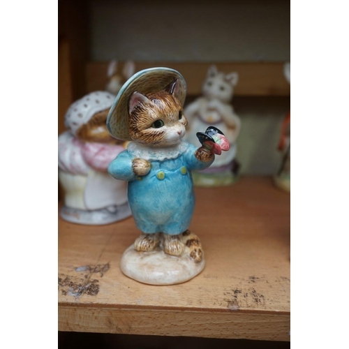 1110 - Eight Border Fine Arts 'Beatrix Potter' figures; together with two Royal Doulton character jugs; and... 