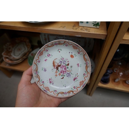 1117 - A small collection of Worcester first period porcelain; together with two further 18th century Engli... 