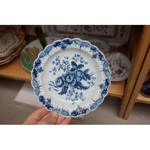 1117 - A small collection of Worcester first period porcelain; together with two further 18th century Engli... 