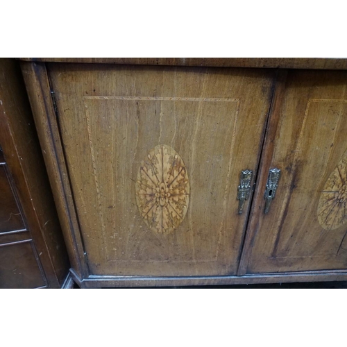 1129 - A 19th century French mahogany and inlaid secretaire a abattant, 93cm wide. ... 