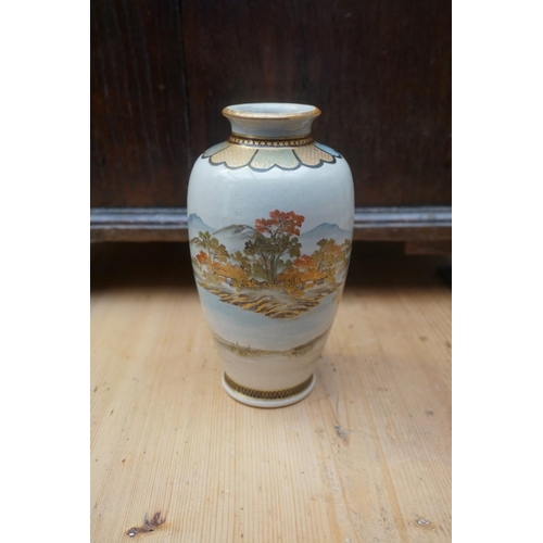 1231 - A collection of Japanese Satsuma pottery, largest 18cm high. (13)