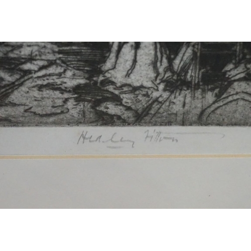 1276 - E Hedley Fitton, a group of six signed etchings, largest pl.44.5 x 30cm; together with another pair ... 