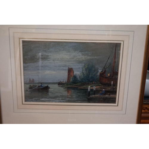 1297 - F J Aldridge, Dutch river scenes, a pair, each signed, pastel, 18.5 x 28cm. (2)