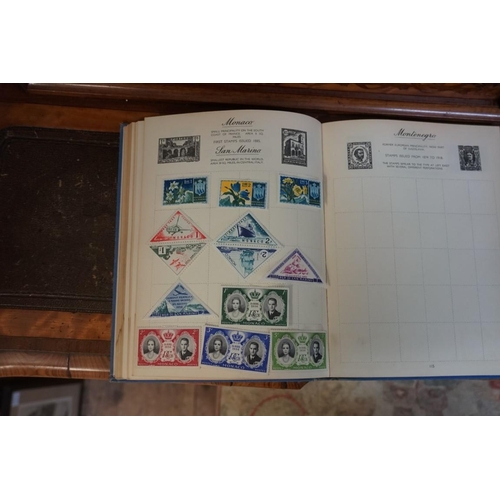 1317 - Stamps: four albums and two stock books. 