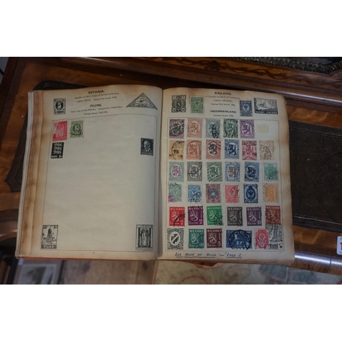 1317 - Stamps: four albums and two stock books. 