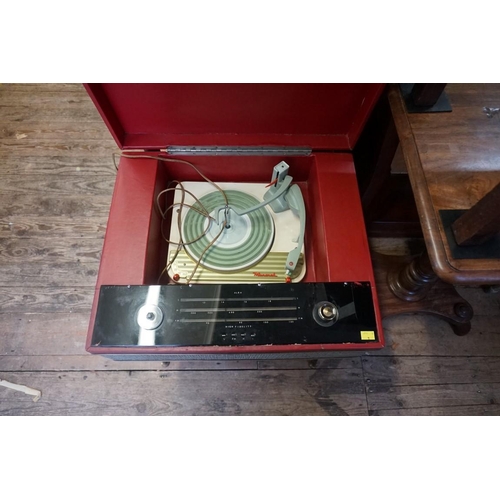 1399 - A 1950s Monarch gramophone, on legs, 63cm high x 57.5cm wide. 