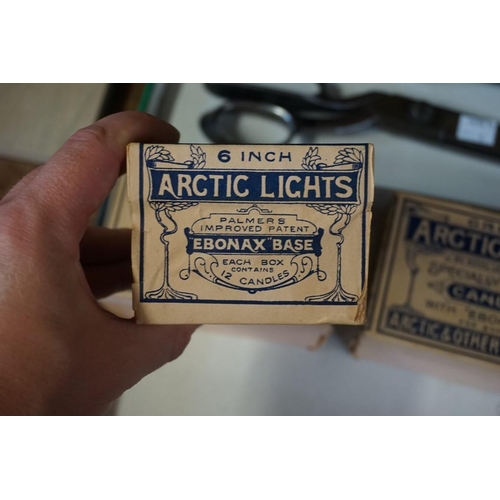 1603 - Three boxed sets of Green's 'Arctic Lights' candles, sealed.