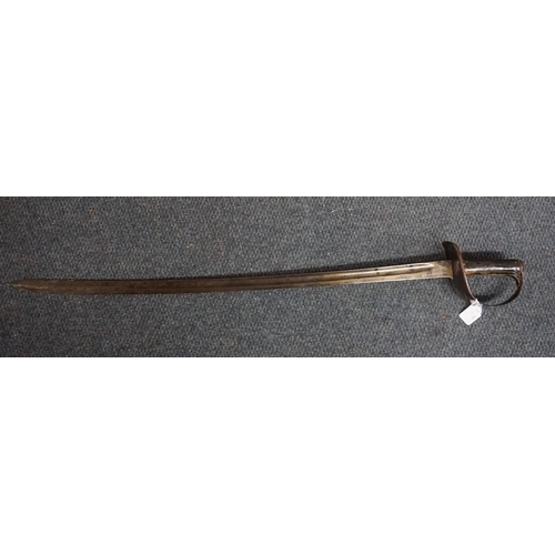 1755 - A Victorian 1885 pattern cavalry trooper's sword, inscribed to blade 'W D', no scabbard.... 