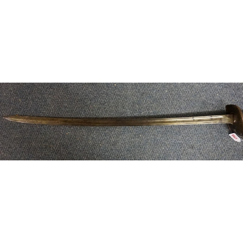 1755 - A Victorian 1885 pattern cavalry trooper's sword, inscribed to blade 'W D', no scabbard.... 