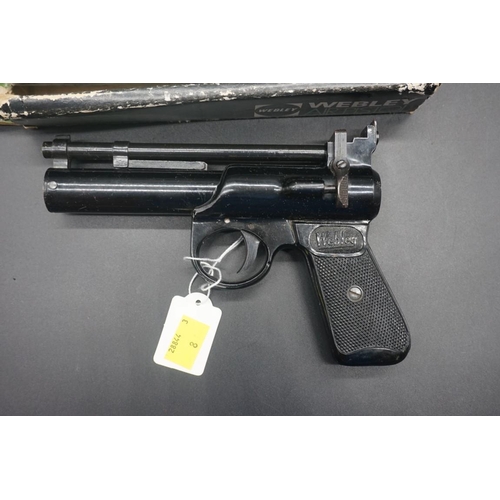 1795 - A Webley Junior MkII, .177 cal air pistol, boxed.