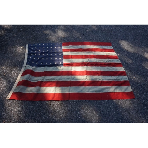 1312 - A United States 48 star flag, 123 x 182cm.