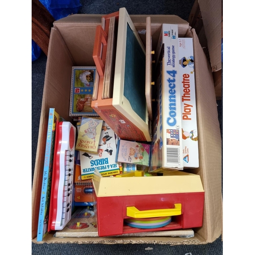 101 - Pre-School Toys: a large box of mainly pre-school toys and games, with examples by Fisher-Price... 