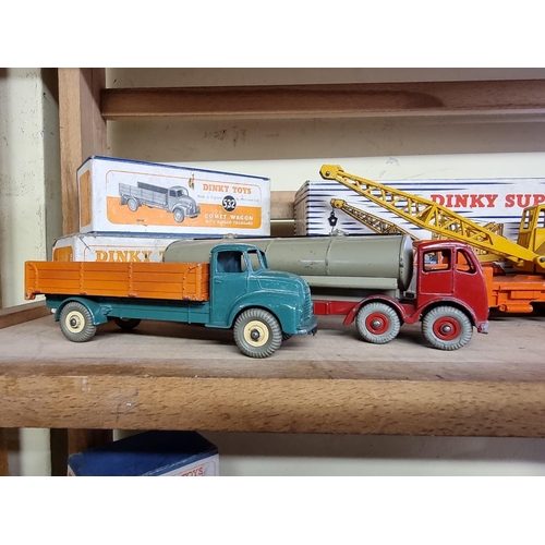 11 - Dinky: a collection of vintage Dinky toys, to include Nos: 972, 921, 922, 505, 581, all boxed, vario... 