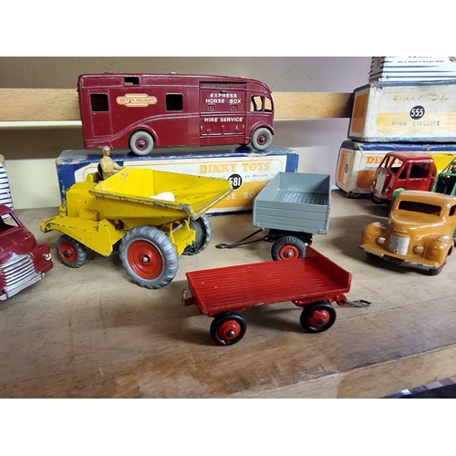 11 - Dinky: a collection of vintage Dinky toys, to include Nos: 972, 921, 922, 505, 581, all boxed, vario... 